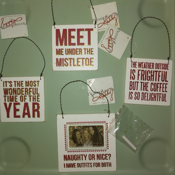 ☆BUNDLE☆Lot of 4 PRIMITIVES BY KATHY Wooden Christmas Ornaments☆ - Picture 13 of 15